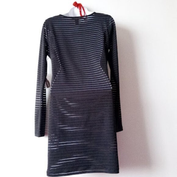 Black Mesh Dress Size Large New NWOT - Picture 3 of 6